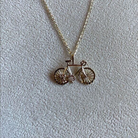 Bicycle 14k solid gold pendant perfect gift bicycle pendant - Picture 5 of 5